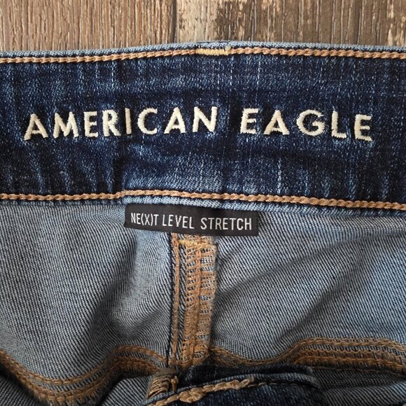 American Eagle Outfitters Artist Crop Woman's Next Level Stretch Jeans 20 Reg - Picture 4 of 10